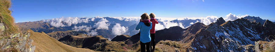 Panoramica dalla vetta al Ponteranica orientale (2378 m)